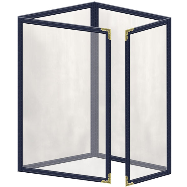 H. Menu Cover w/ Gold Decorative Corners and Gloss Finish – item 759TTQ7AG55