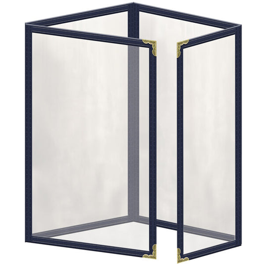 H. Menu Cover w/ Gold Decorative Corners and Gloss Finish – item 759TTQ7AG55