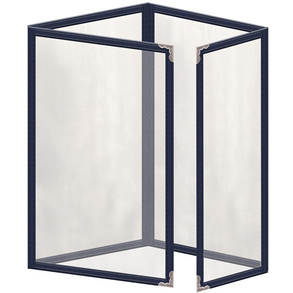 H. Menu Cover w/ Silver Decorative Corners and Gloss Finish – item 759TTQ7BG55