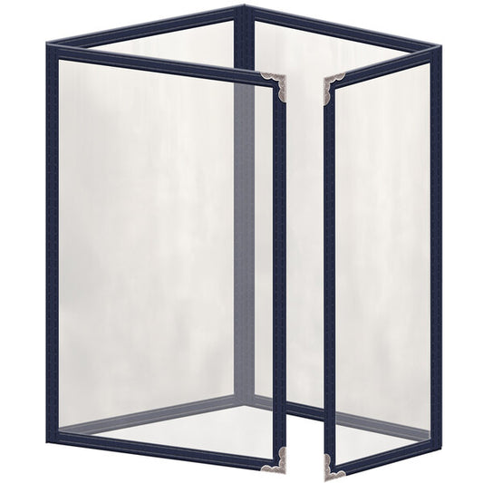 H. Menu Cover w/ Silver Decorative Corners and Gloss Finish – item 759TTQ7BG55