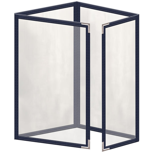 H. Menu Cover w/ Silver Smooth Corners and Gloss Finish – item 759TTQ7DG55