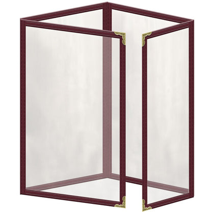 H. Menu Cover w/ Decorative Corners and Gloss Finish – item 759TTQ8AG55