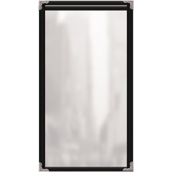 H. Menu Cover w/ Silver Decorative Corners and Gloss Finish – item 759TES4BG51