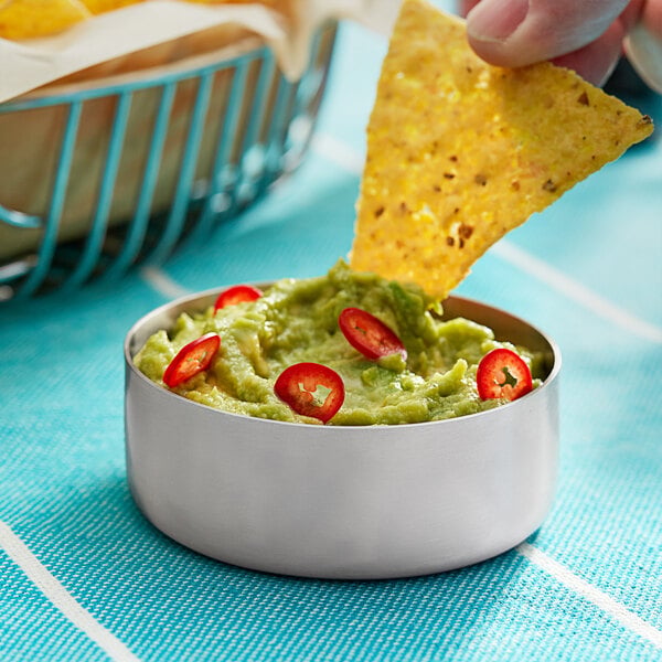 American Metalcraft 4 oz. Brushed Stainless Serving Bowl – item 124SMB3