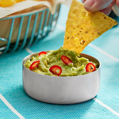 American Metalcraft 4 oz. Brushed Stainless Serving Bowl – item 124SMB3