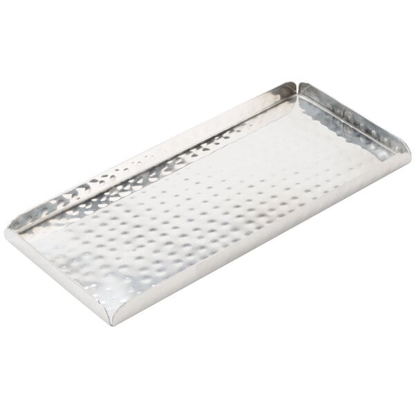 American Metalcraft 10" x 4 1/2" Stainless Serving Tray – item 124HMST10