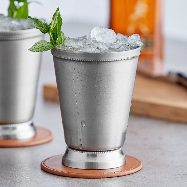 Acopa Alchemy 16 oz. Mint Julep Cup w/ Beaded Detailing – item 553JULEPS16 image 2