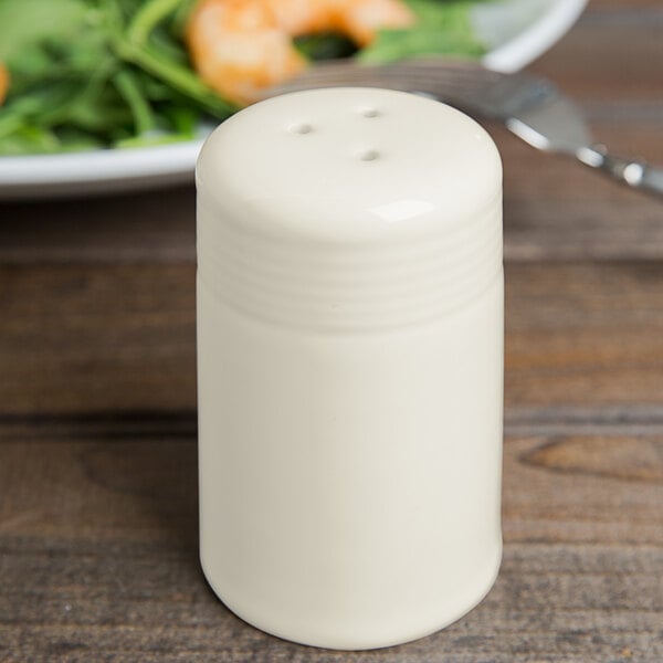 2 ColorsTuxton BEI-0301 2 oz. Eggshell China Pepper Shaker – item 303PEPPERIV image 2