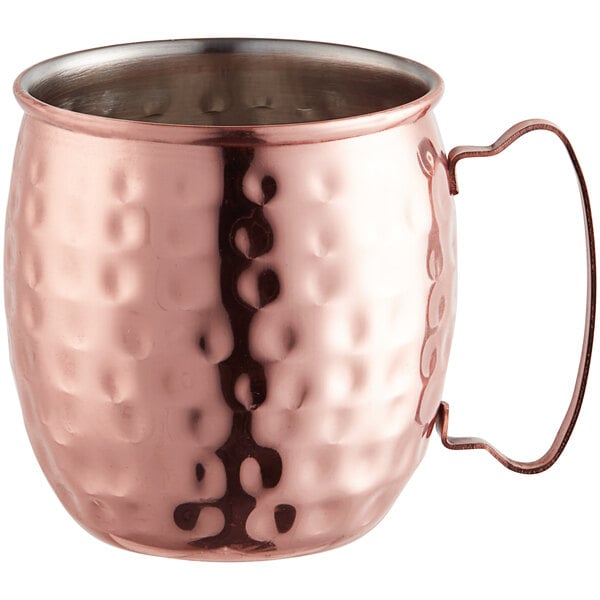 Acopa Alchemy 16 oz. Hammered Copper Moscow Mule Mug – item 553CMH16