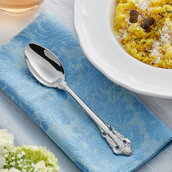 Acopa Ophelia 7 1/8" 18/10 X-Heavy Dinner / Dessert Spoon – item 267710803 image 2