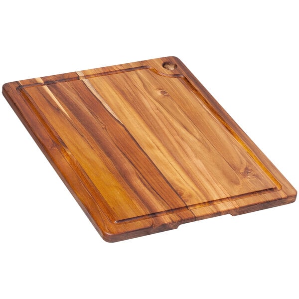 Teakhaus Cutting Board w/ Juice Canal and Hanging Hole – item 497517