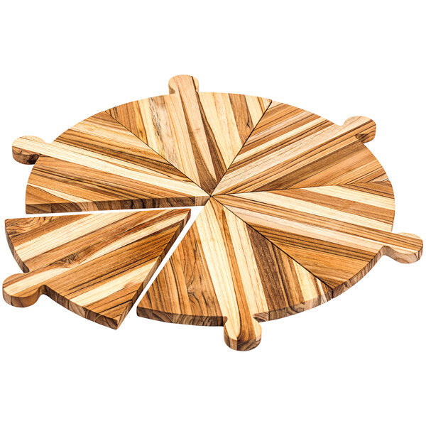 Teakhaus Specialty 16" 6-Piece Teakwood Serving Platter – item 497902