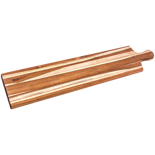 Teakhaus Specialty 41" x 8" Teakwood Serving Board w/ Handle – item 497904