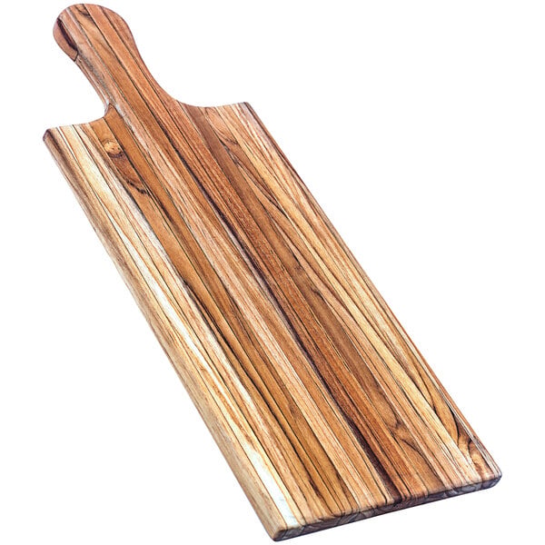 Teakhaus Specialty 21" x 8" Teakwood Serving Board w/ Handle – item 497906