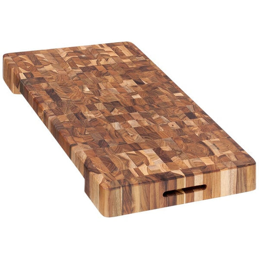 Teakhaus 20" x 14" Teakwood Cutting Board w/ Hand Grips – item 497601