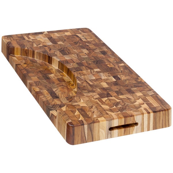 Teakhaus 20" x 14" Teakwood Cutting Board w/ Hand Grips – item 497601 image 2