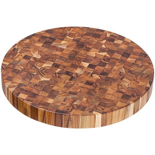 Teakhaus 18" Teakwood Round Cutting / Serving Board – item 497303
