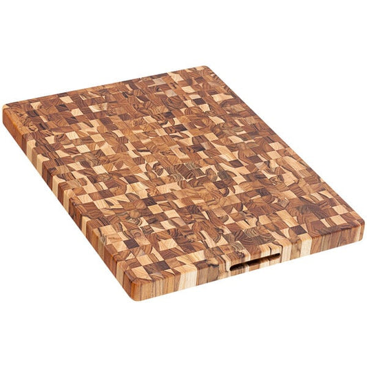 Teakhaus 24" x 18" Teakwood Cutting Board w/ Hand Grips – item 497332