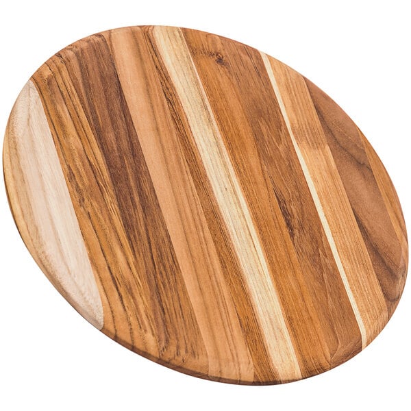 Teakhaus Elegant 13" Teakwood Serving Board w/ Rounded Edge – item 497209