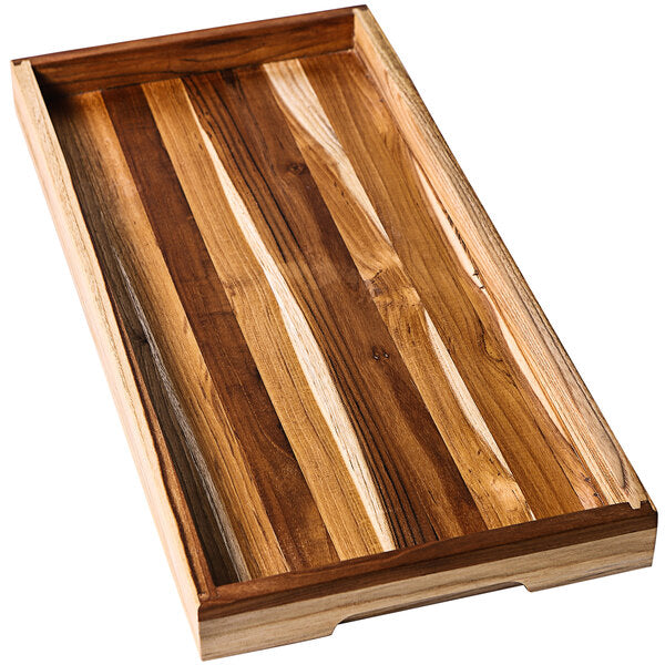 Teakhaus Timeless 19" x 9" Nesting Teakwood Serving Tray – item 4971302