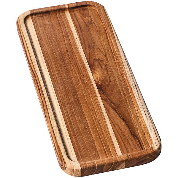 Teakhaus Essential 12" x 5" x 1/2" Teakwood Serving Tray – item 4971305