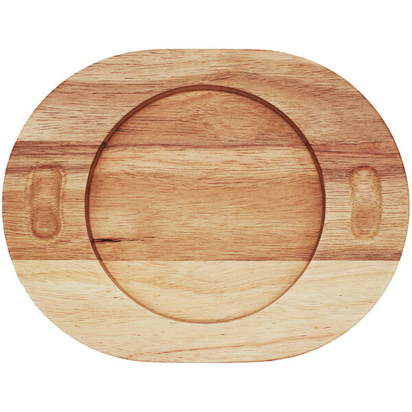 Arcoroc 11 1/2" Oval Wood Underliner by Arc Cardinal FN977 – item 552FN977