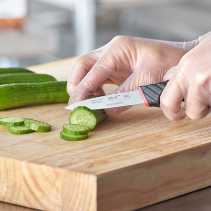 Schraf 3 1/4" Smooth Edge Paring Knife w/ Red TPRgrip Handle – item 220VPARSM32R image 2