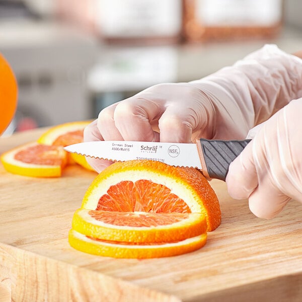 Schraf 3 1/4" Serrated Paring Knife w/ TPRgrip Handle – item 220VPARSR32N image 2