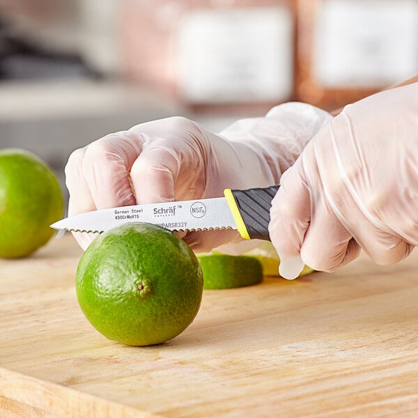 Schraf 3 1/4" Paring Knife w/ Yellow TPRgrip Handle – item 220VPARSR32Y image 2