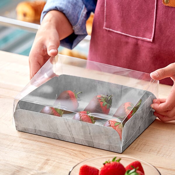 100Case2 ColorsEnjay Marble Laminated Box w/ Cutting Board – item 129BMT68M