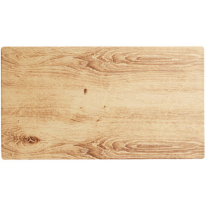 Acopa 18" x 10" Light Oak Faux Wood Melamine Serving Board – item 304FXWD181B image 2