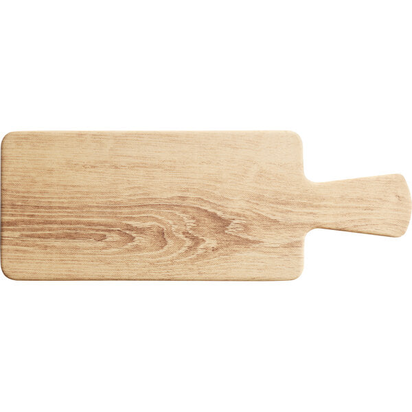 Acopa 11" x 5 1/2" Light Oak Faux Serving Board w/ Handle – item 304FXWD145B image 2