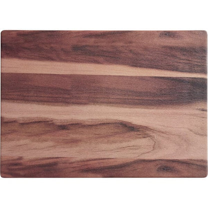 Acopa 14" x 10" Walnut Faux Wood Melamine Serving Board – item 304FXWD141W image 2
