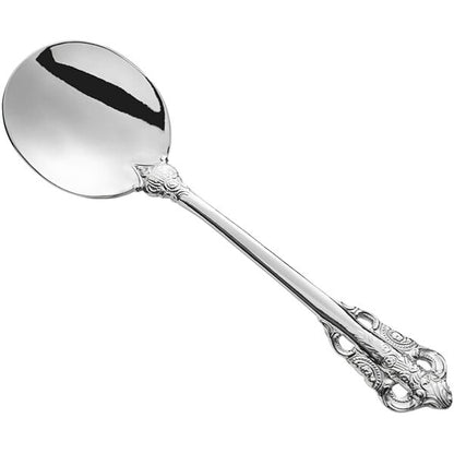 Acopa Ophelia 6 1/4" 18/10 X-Heavy Bouillon Spoon – item 267710802
