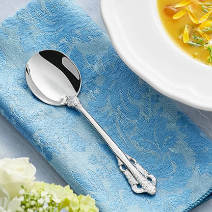 Acopa Ophelia 6 1/4" 18/10 X-Heavy Bouillon Spoon – item 267710802 image 2