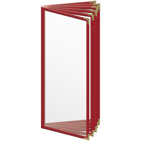 H. Menu Cover w/ Gold Decorative Corners and Matte Finish – item 759T123AM41