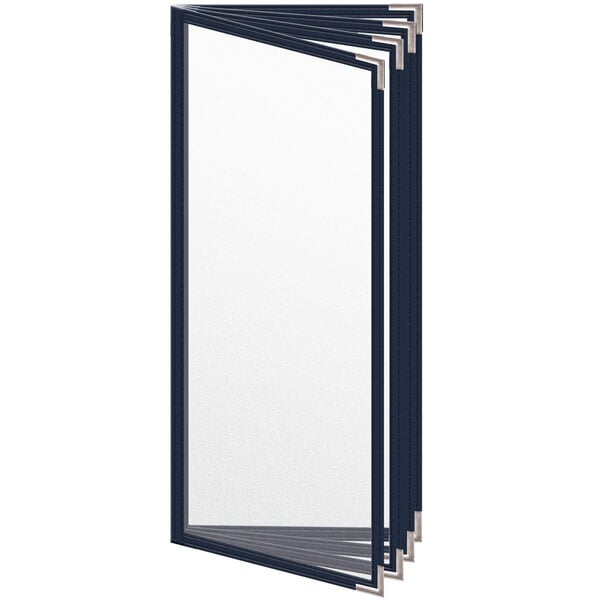 H. Menu Cover w/ Silver Smooth Corners and Matte Finish – item 759TDD7DM41