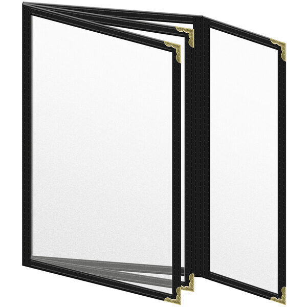 H. Menu Cover w/ Gold Decorative Corners and Matte Finish – item 759TBQ4AM55