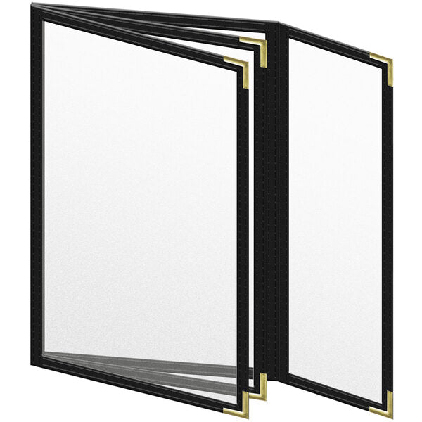 H. Menu Cover w/ Gold Smooth Corners and Matte Finish – item 759TBQ4CM55