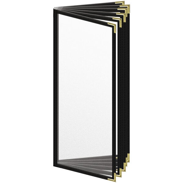 H. Menu Cover w/ Gold Smooth Corners and Matte Finish – item 759T124CM41