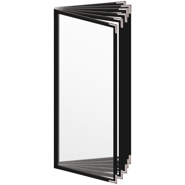 H. Menu Cover w/ Silver Smooth Corners and Matte Finish – item 759T124DM41