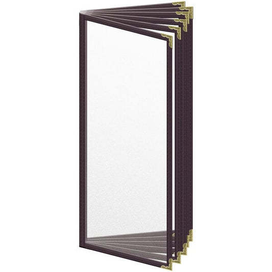 H. Menu Cover w/ Gold Decorative Corners and Matte Finish – item 759T125AM41