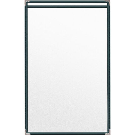 H. Menu Cover w/ Silver Decorative Corners and Matte Finish – item 759TES6BM17