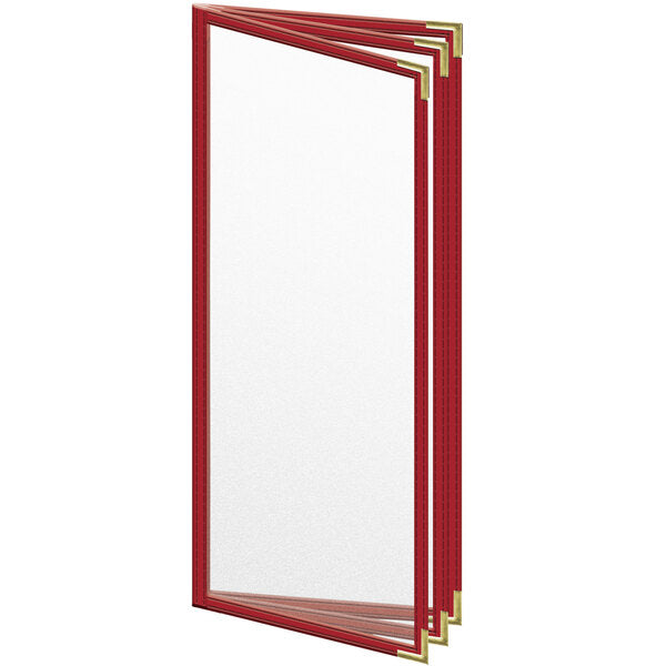 H. Menu Cover w/ Gold Smooth Corners and Matte Finish – item 759TTB3CM41