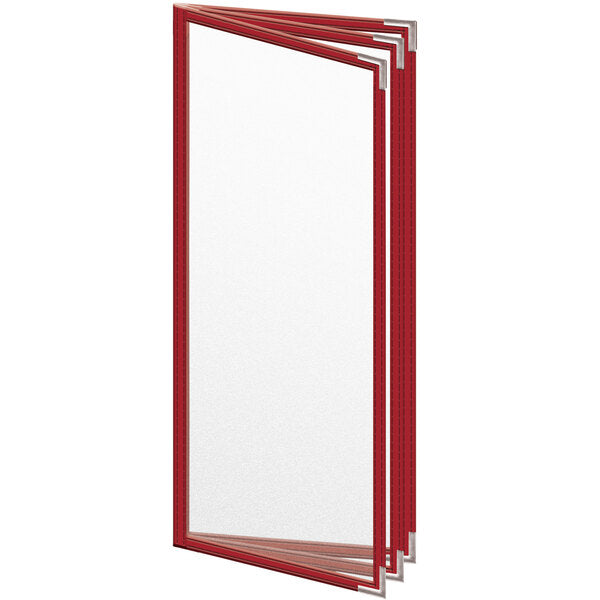 H. Menu Cover w/ Silver Smooth Corners and Matte Finish – item 759TTB3DM41