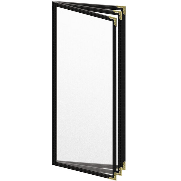 H. Menu Cover w/ Gold Decorative Corners and Matte Finish – item 759TTB4AM41