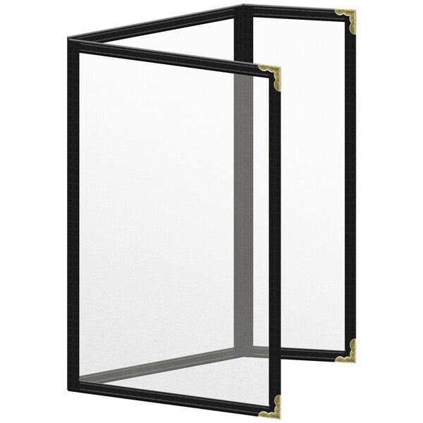 H. Menu Cover w/ Gold Decorative Corners and Matte Finish – item 759TDQ4AM55