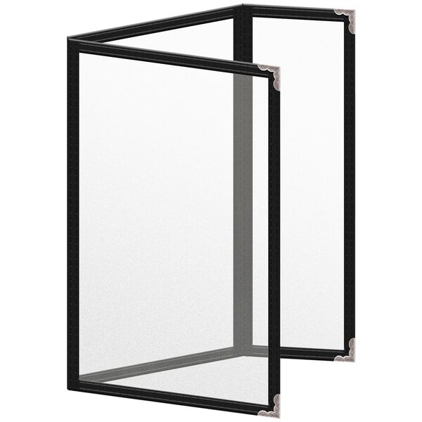 H. Menu Cover w/ Silver Decorative Corners and Matte Finish – item 759TDQ4BM55