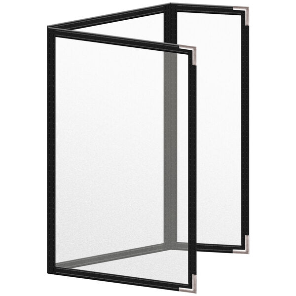 H. Menu Cover w/ Silver Smooth Corners and Matte Finish – item 759TDQ4DM55