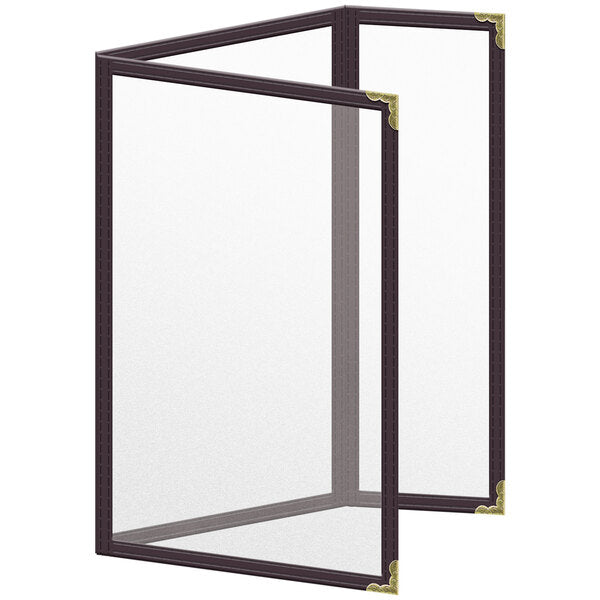 H. Menu Cover w/ Gold Decorative Corners and Matte Finish – item 759TDQ5AM55